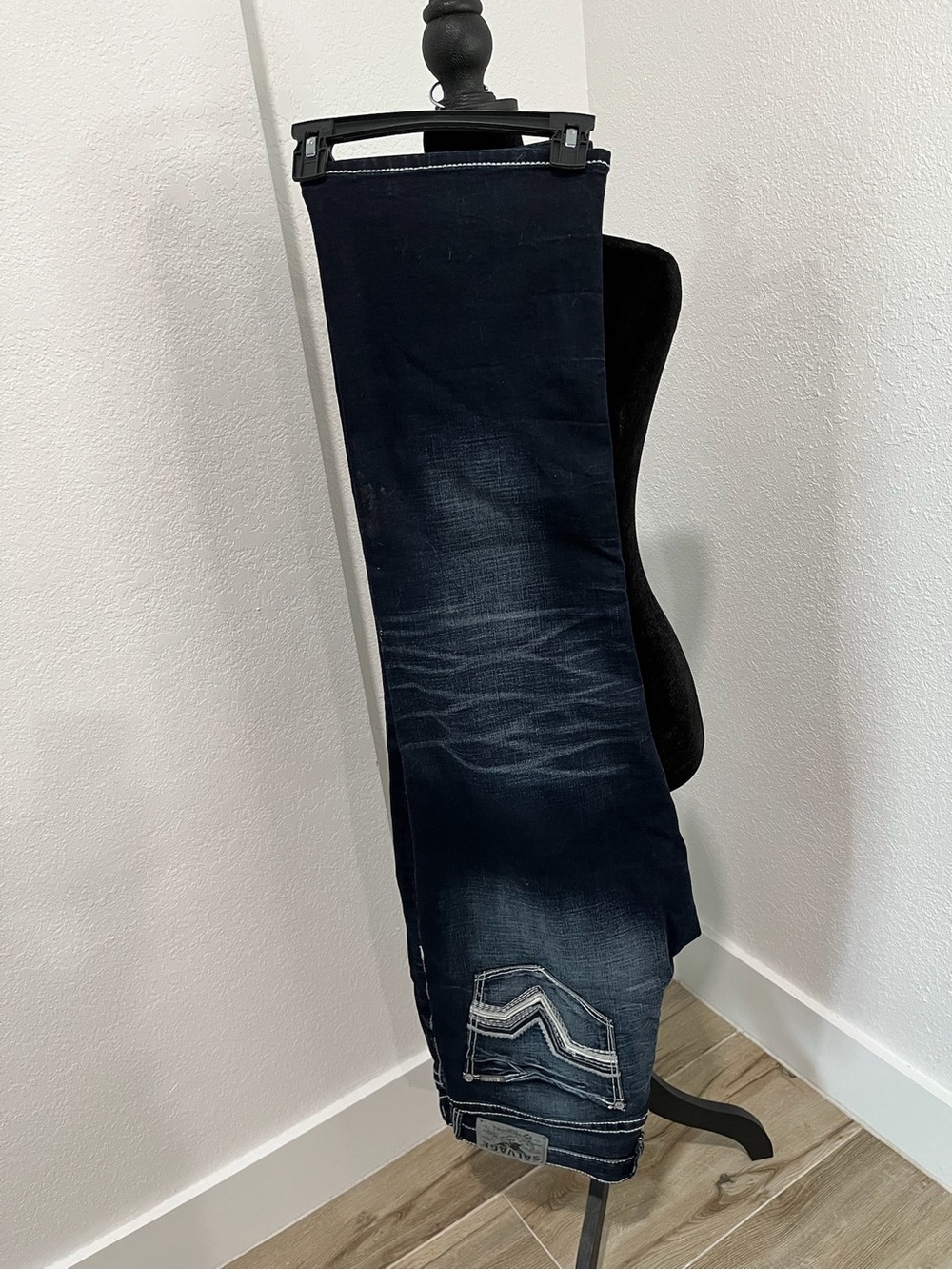 Men's Dark Blue Stretch Denim Jeans